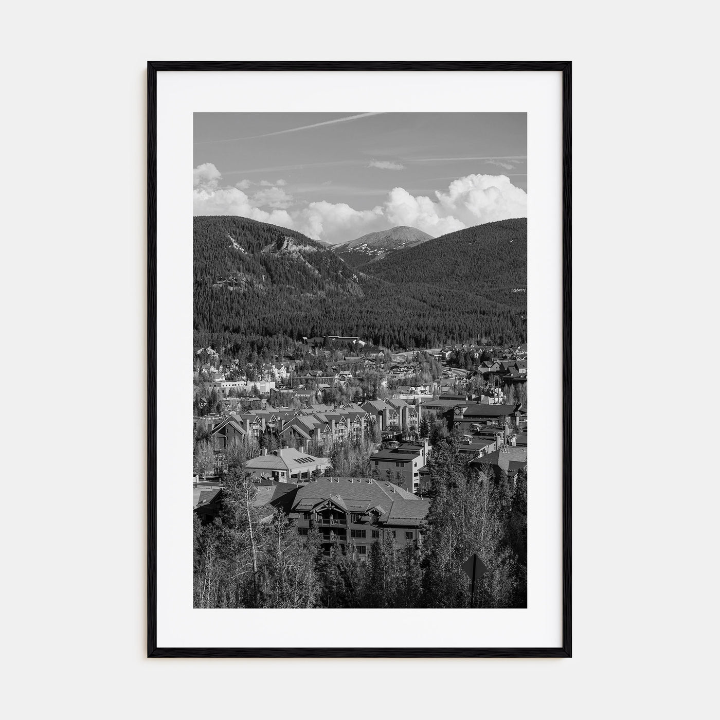 Breckenridge Photo B&W Poster