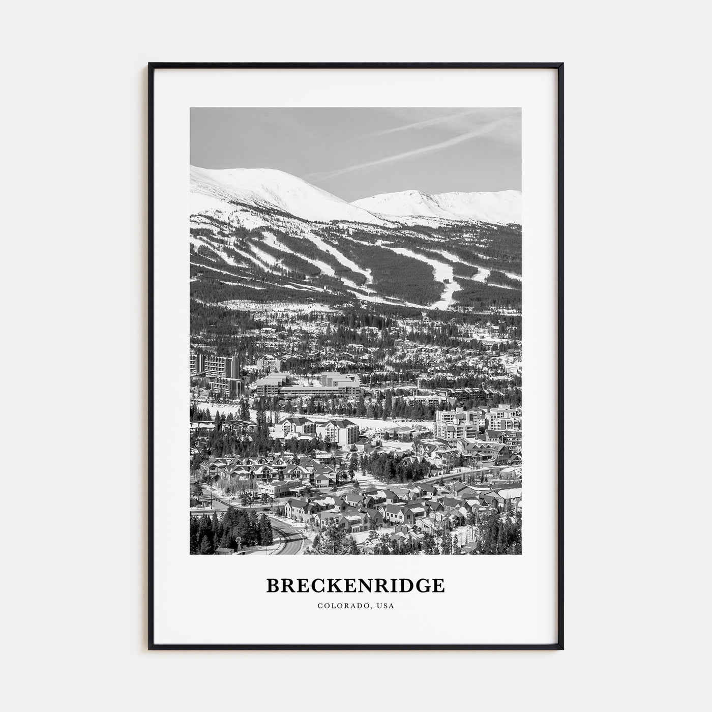 Breckenridge Portrait B&W Poster