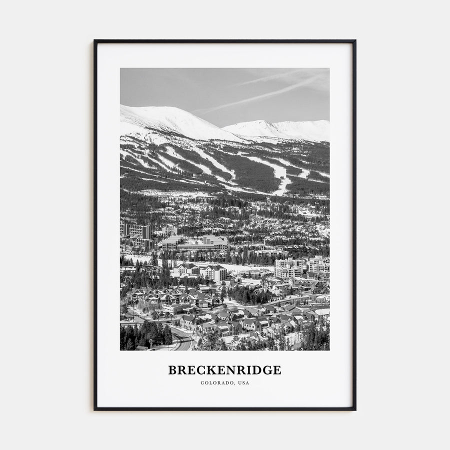 Breckenridge Portrait B&W Poster