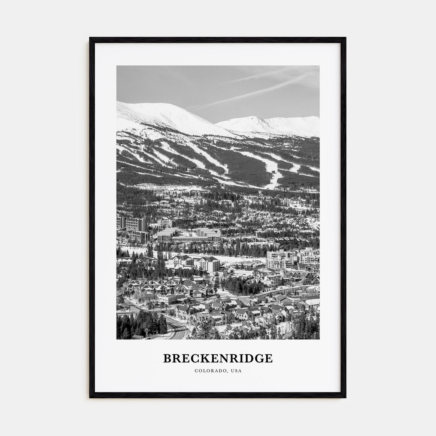 Breckenridge Portrait B&W Poster