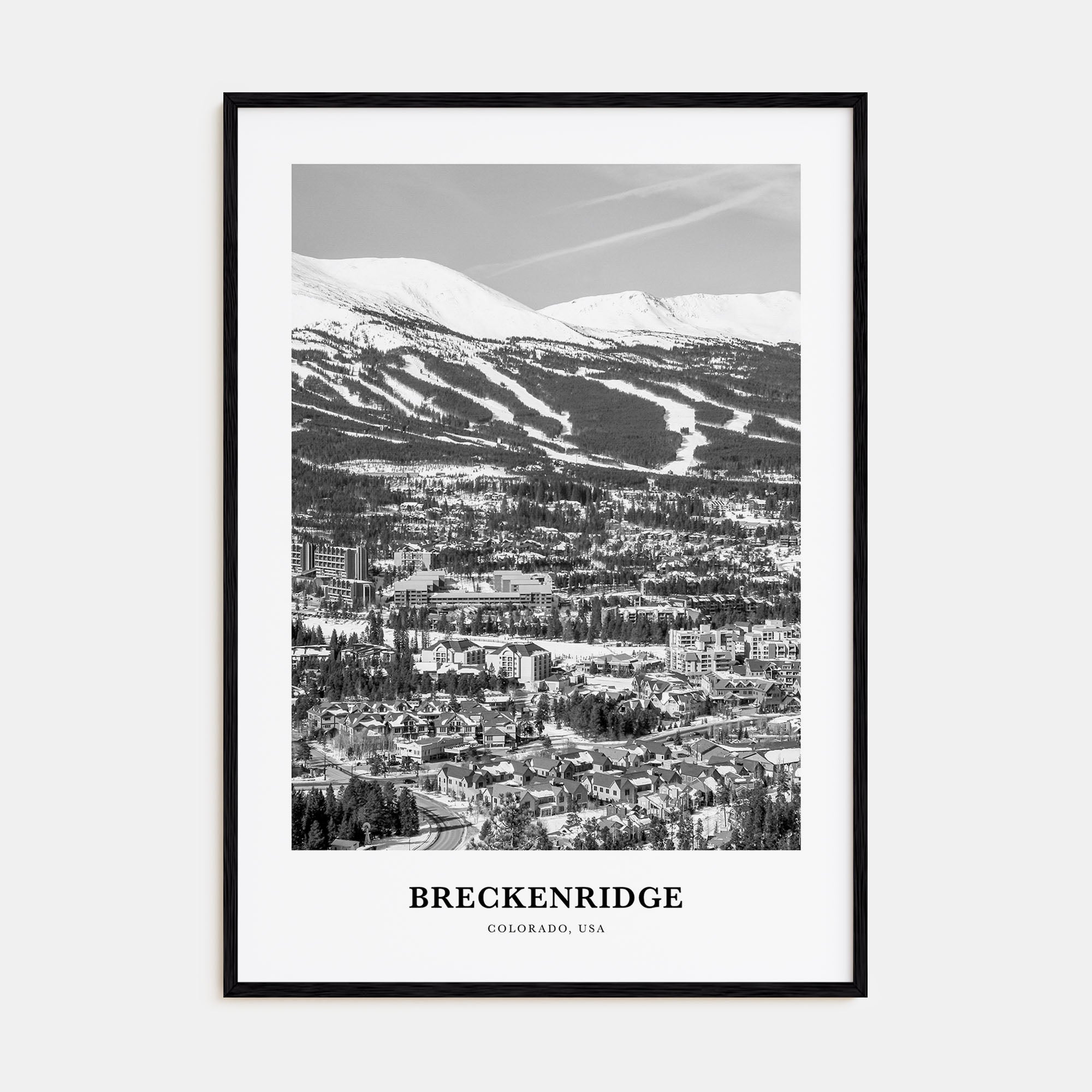 Breckenridge Portrait B&W Poster