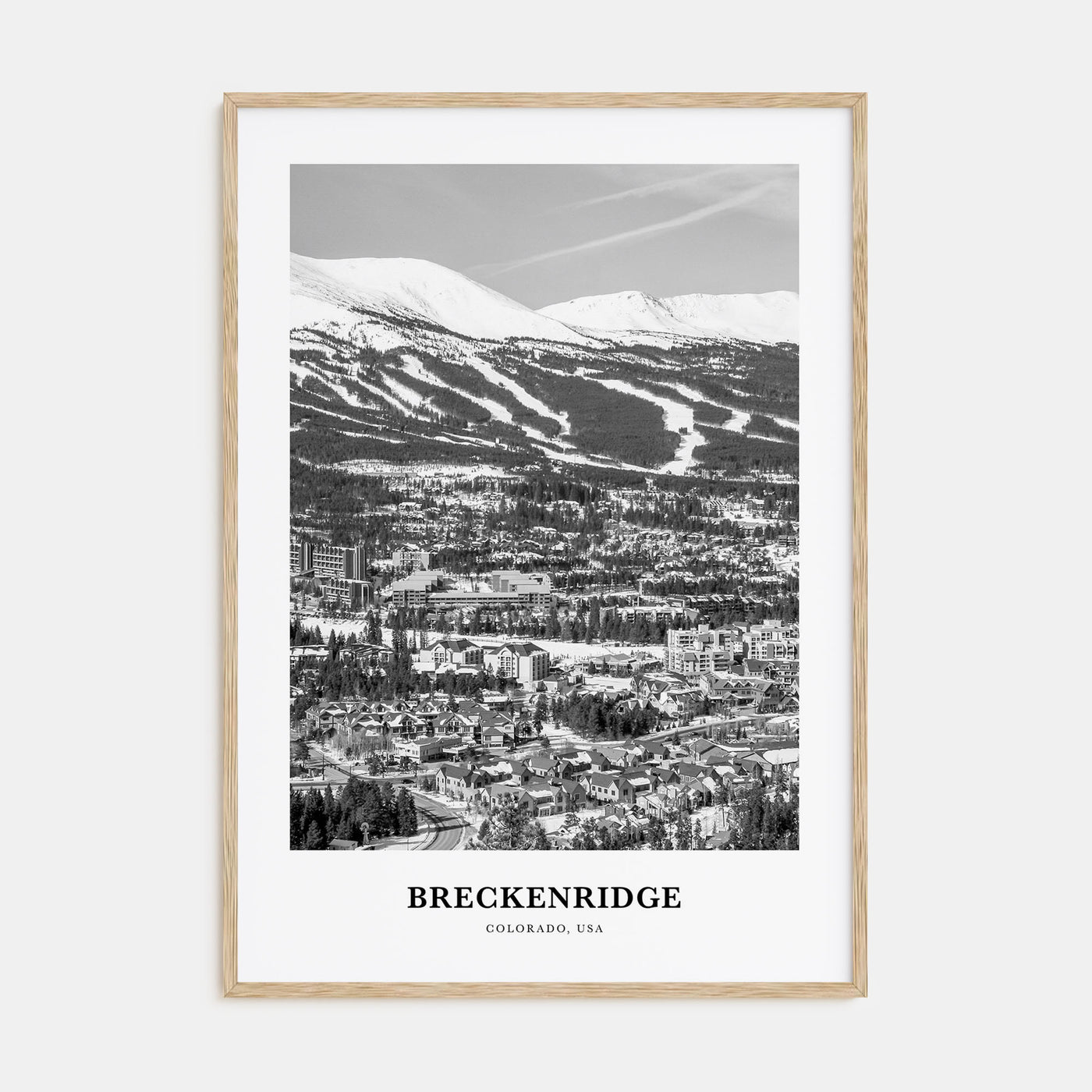 Breckenridge Portrait B&W Poster