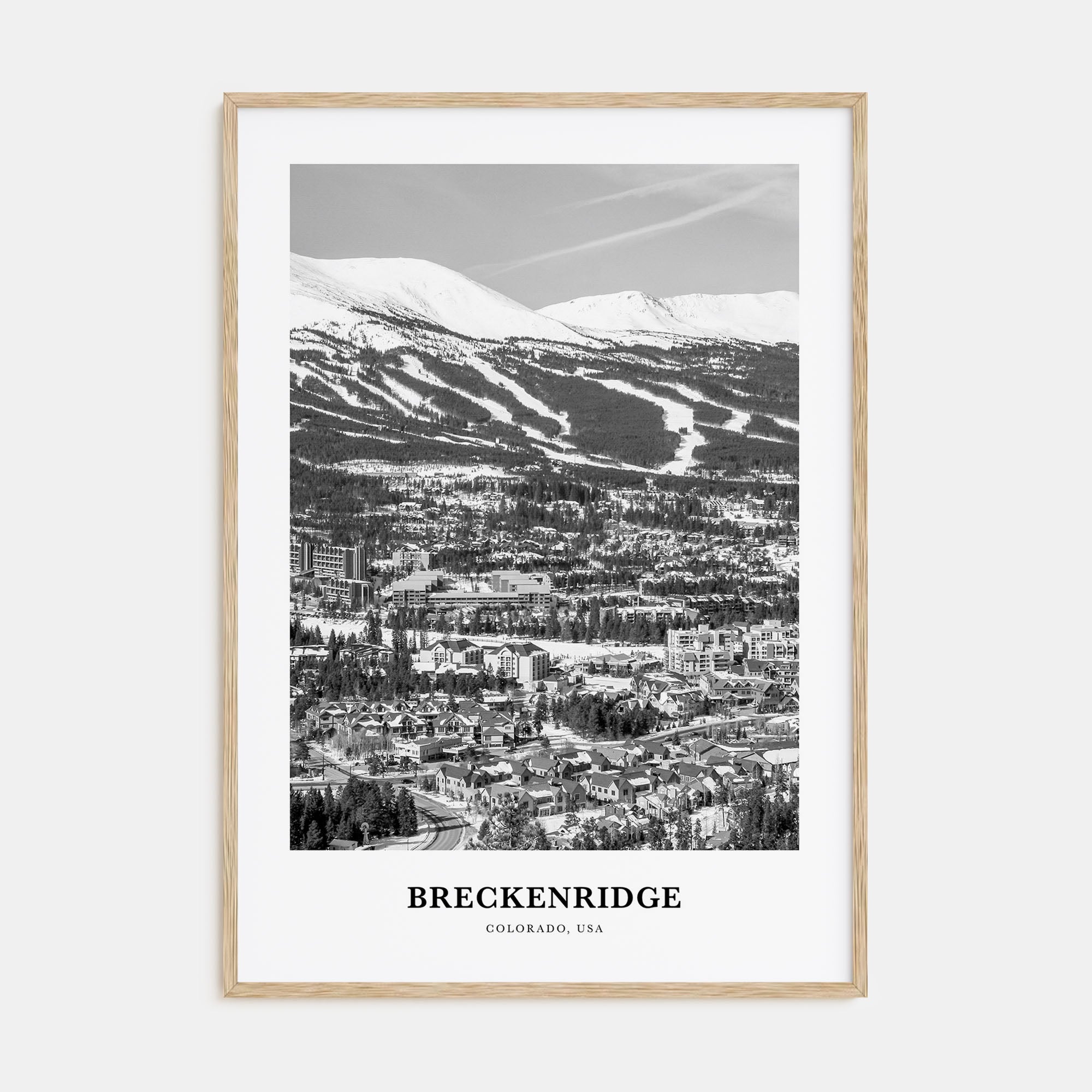 Breckenridge Portrait B&W Poster