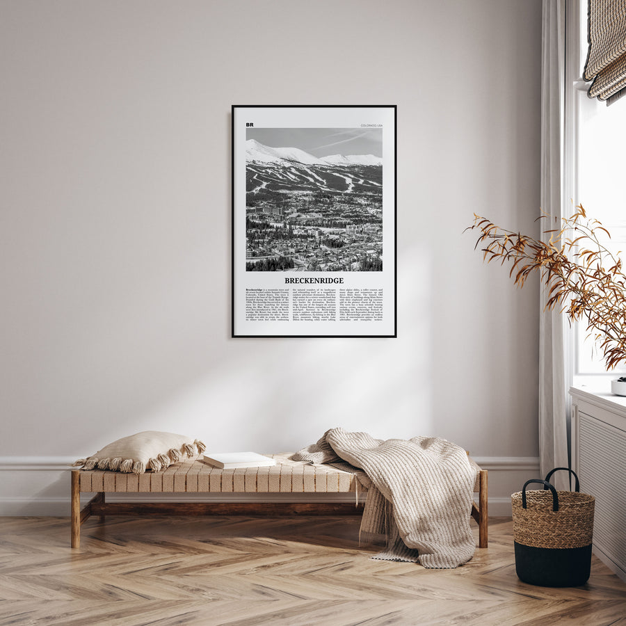 Breckenridge Travel B&W Poster