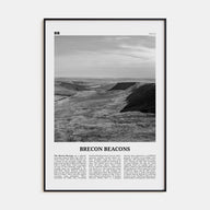 Brecon Beacons Travel B&W Poster