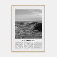 Brecon Beacons Travel B&W Poster