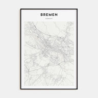 Bremen Map Portrait Poster