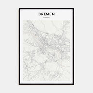 Bremen Map Portrait Poster
