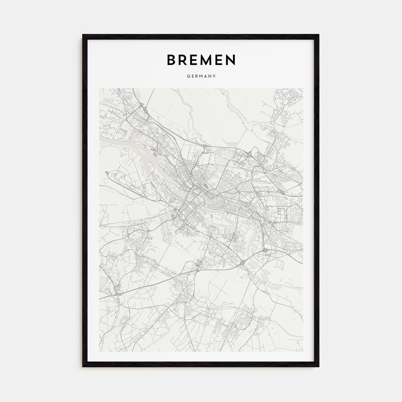 Bremen Map Portrait Poster