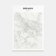 Bremen Map Portrait Poster