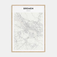 Bremen Map Portrait Poster