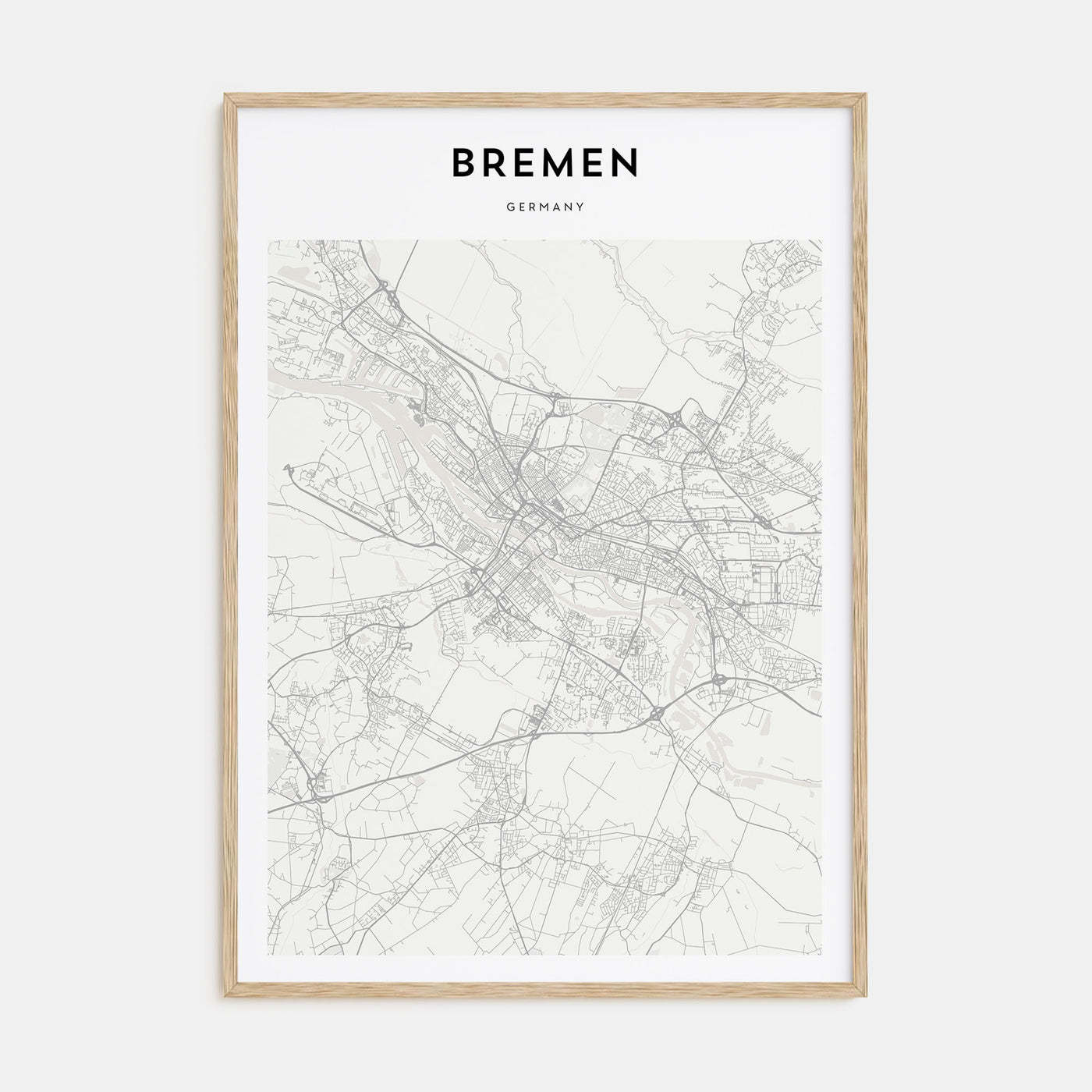 Bremen Map Portrait Poster