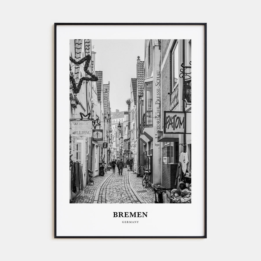 Bremen Portrait B&W Poster