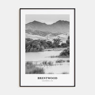 Brentwood Portrait B&W Poster