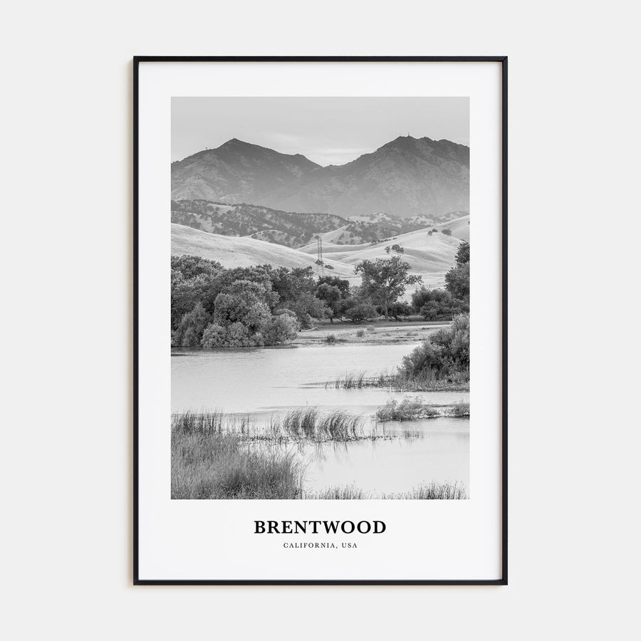 Brentwood Portrait B&W Poster