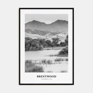 Brentwood Portrait B&W Poster