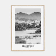Brentwood Portrait B&W Poster