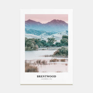 Brentwood Portrait Color Poster