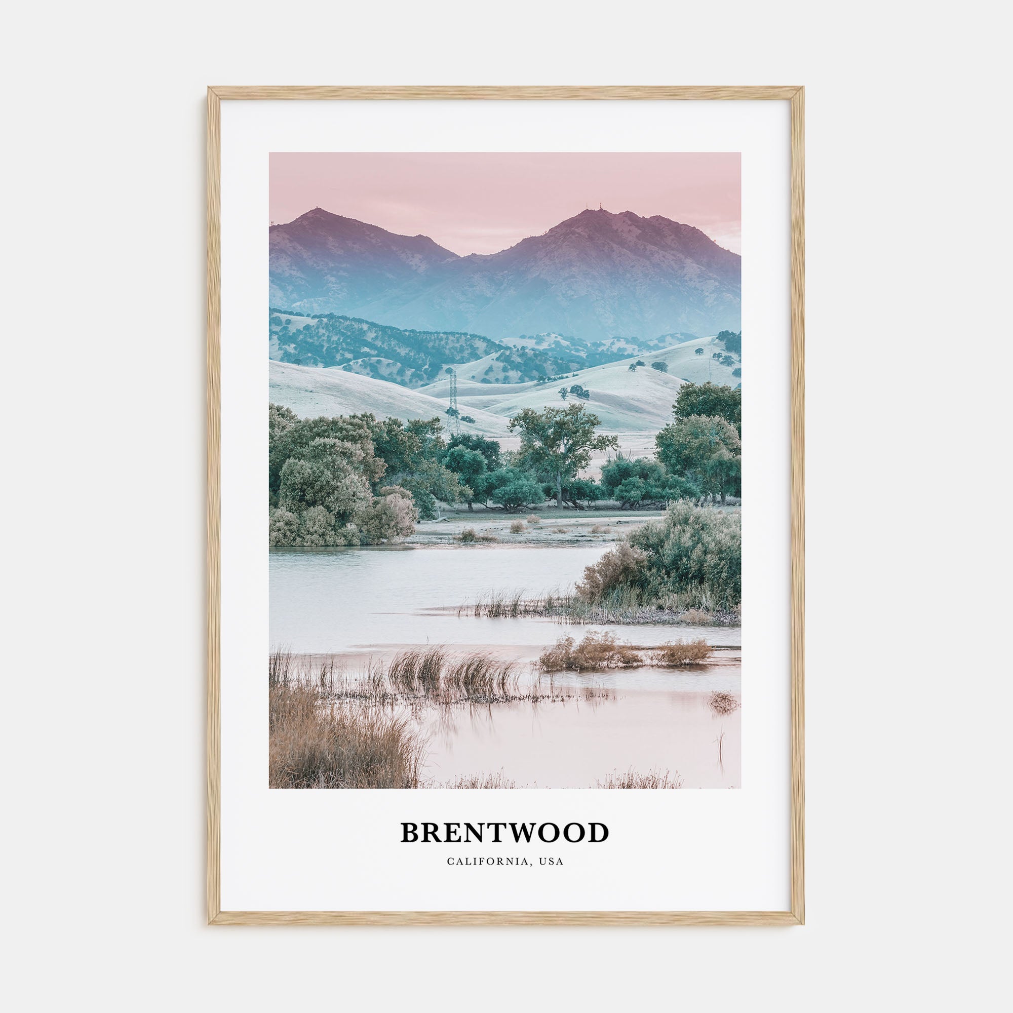 Brentwood Portrait Color Poster