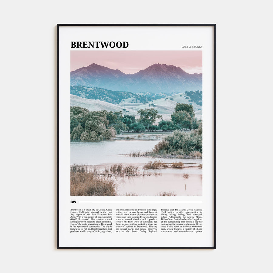 Brentwood Travel Color Poster