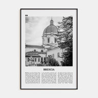 Brescia Travel B&W Poster