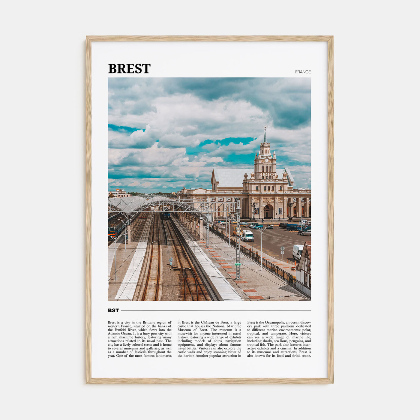 Brest Travel Color Poster