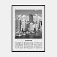 Brickell Travel B&W Poster