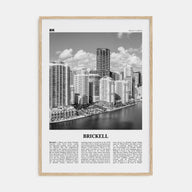 Brickell Travel B&W Poster