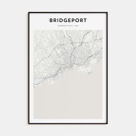 Bridgeport Map Portrait Poster