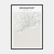 Bridgeport Map Portrait Poster
