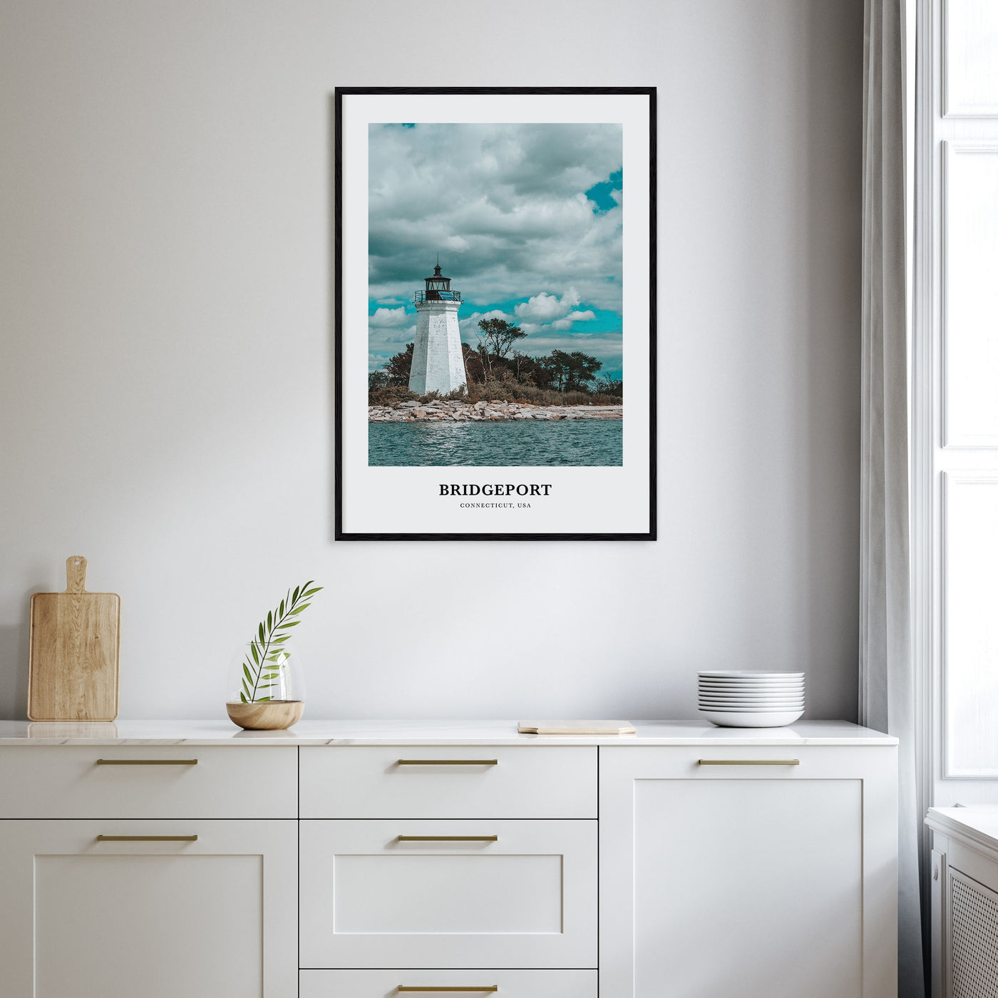 Bridgeport Portrait Color Poster