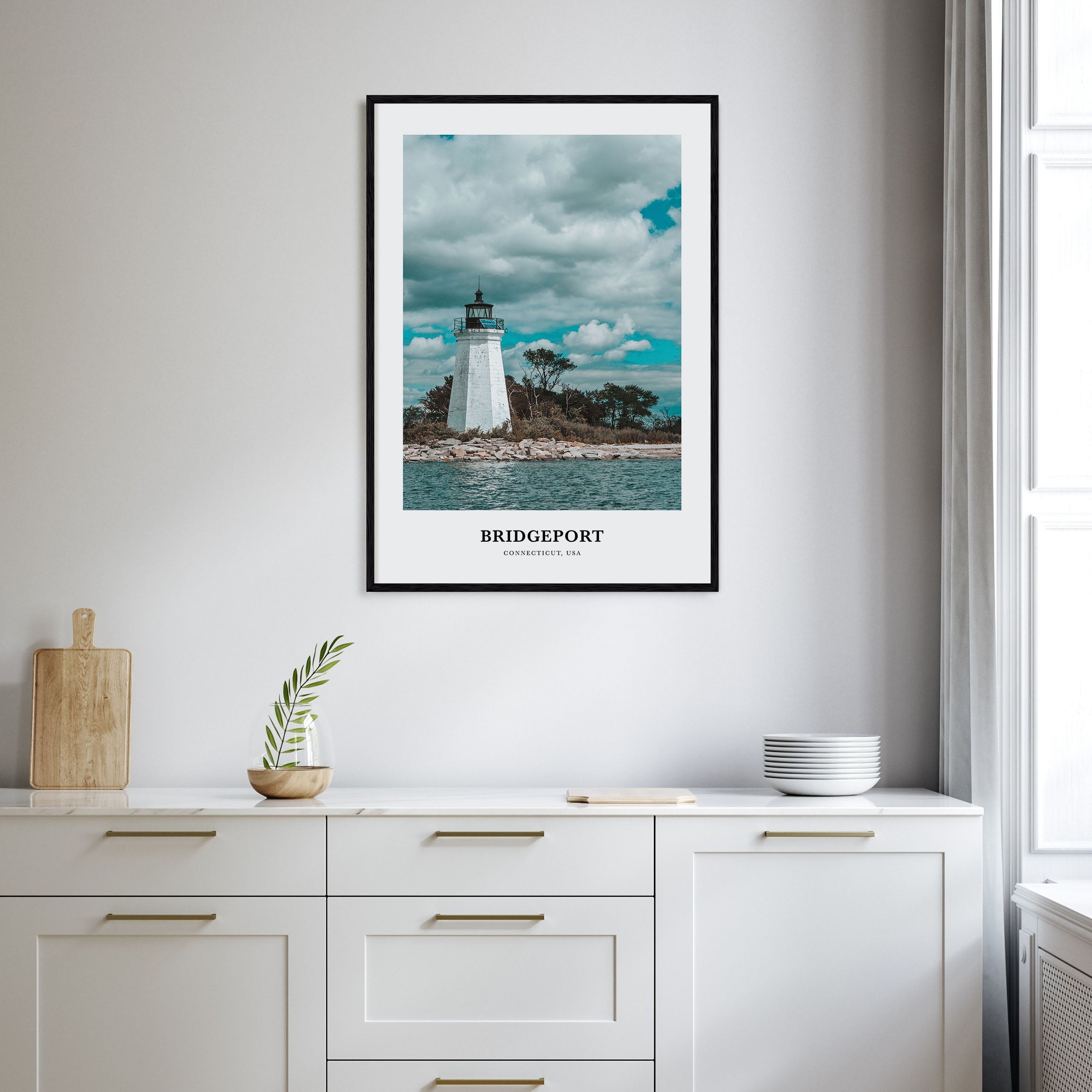 Bridgeport Portrait Color Poster