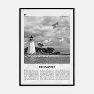 Bridgeport Travel B&W Poster