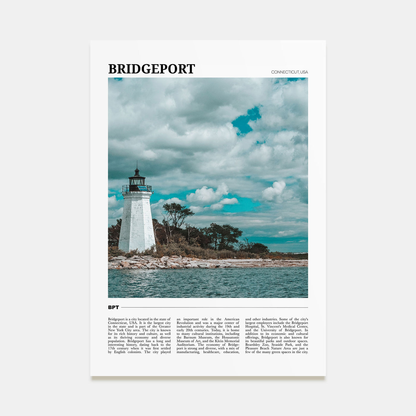 Bridgeport Travel Color Poster