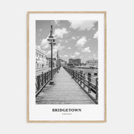 Bridgetown Portrait B&W Poster