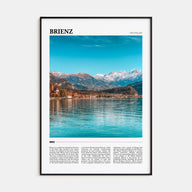 Brienz Travel Color Poster