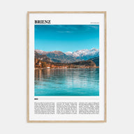 Brienz Travel Color Poster