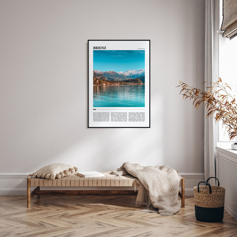Brienz Travel Color Poster