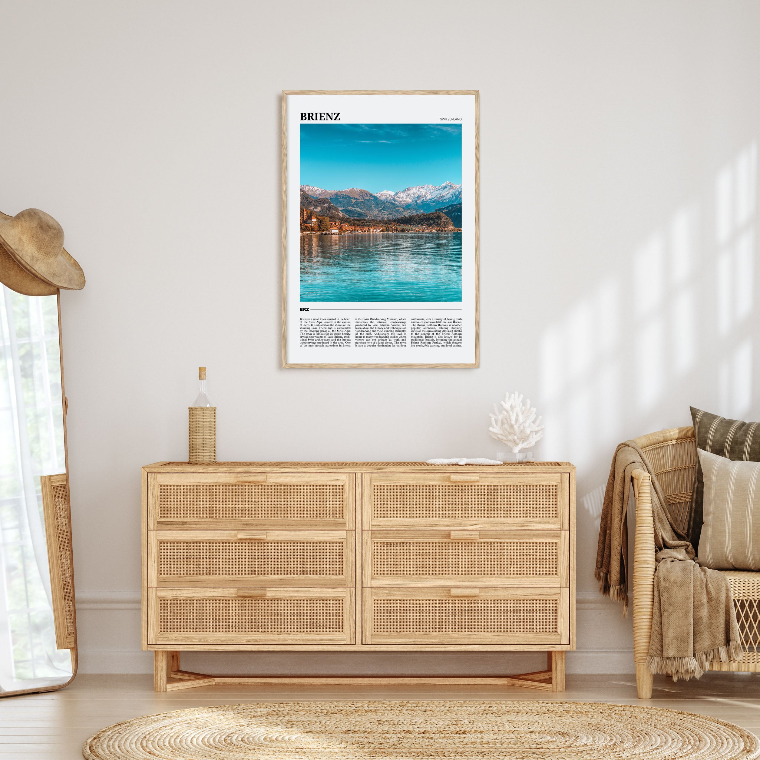 Brienz Travel Color Poster