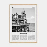 Brighton Travel B&W Poster