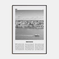 Brindisi Travel B&W Poster