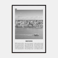 Brindisi Travel B&W Poster