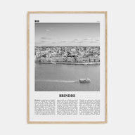 Brindisi Travel B&W Poster