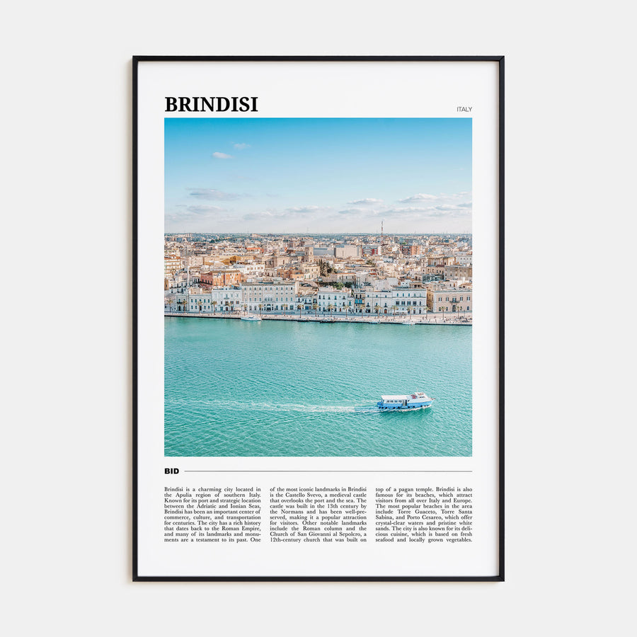 Brindisi Travel Color Poster