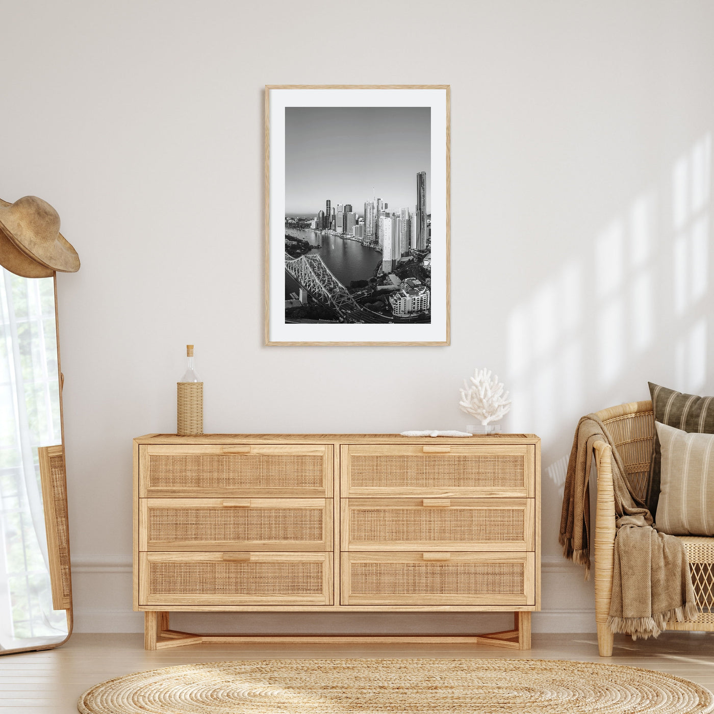 Brisbane Photo B&W No 1 Poster