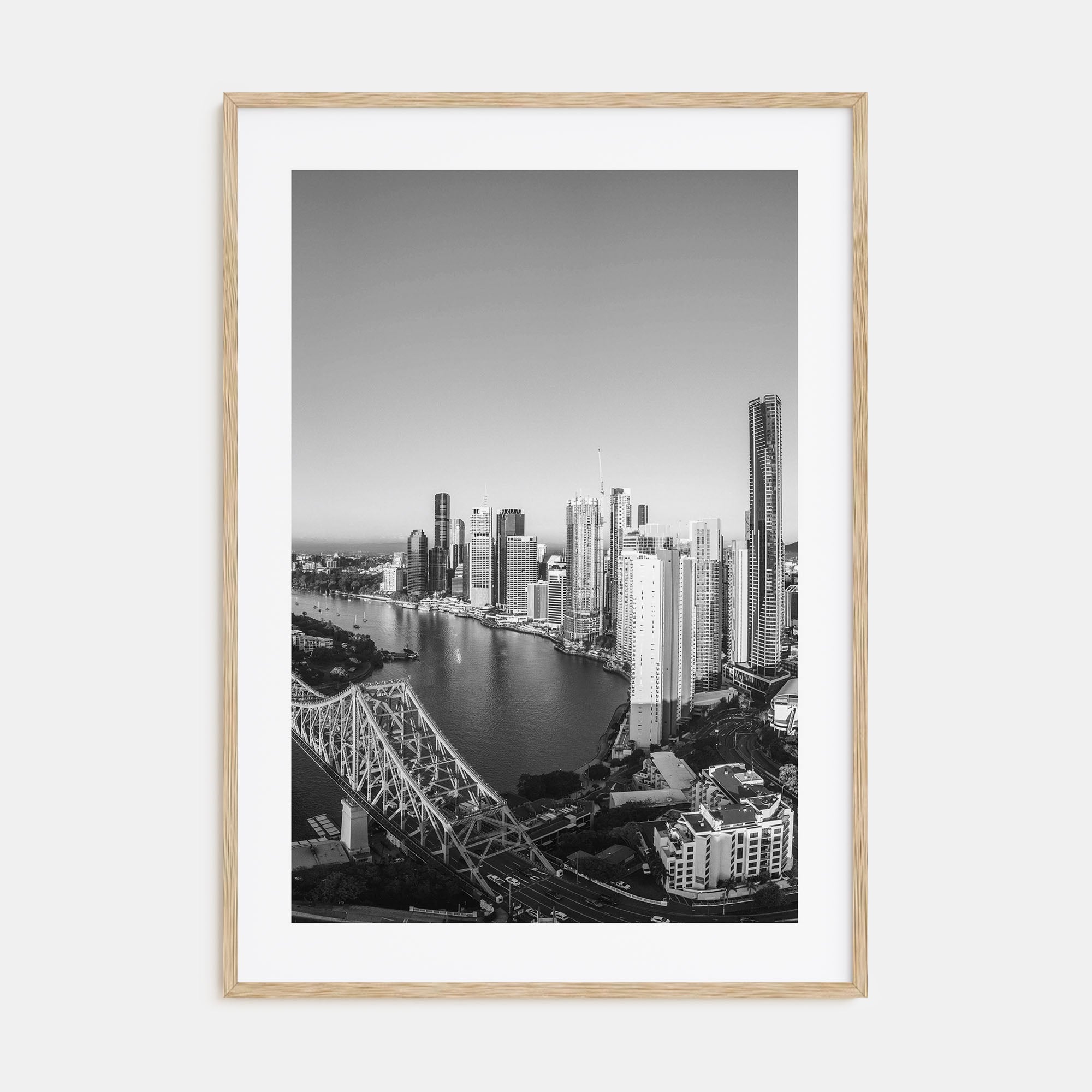 Brisbane Photo B&W No 1 Poster