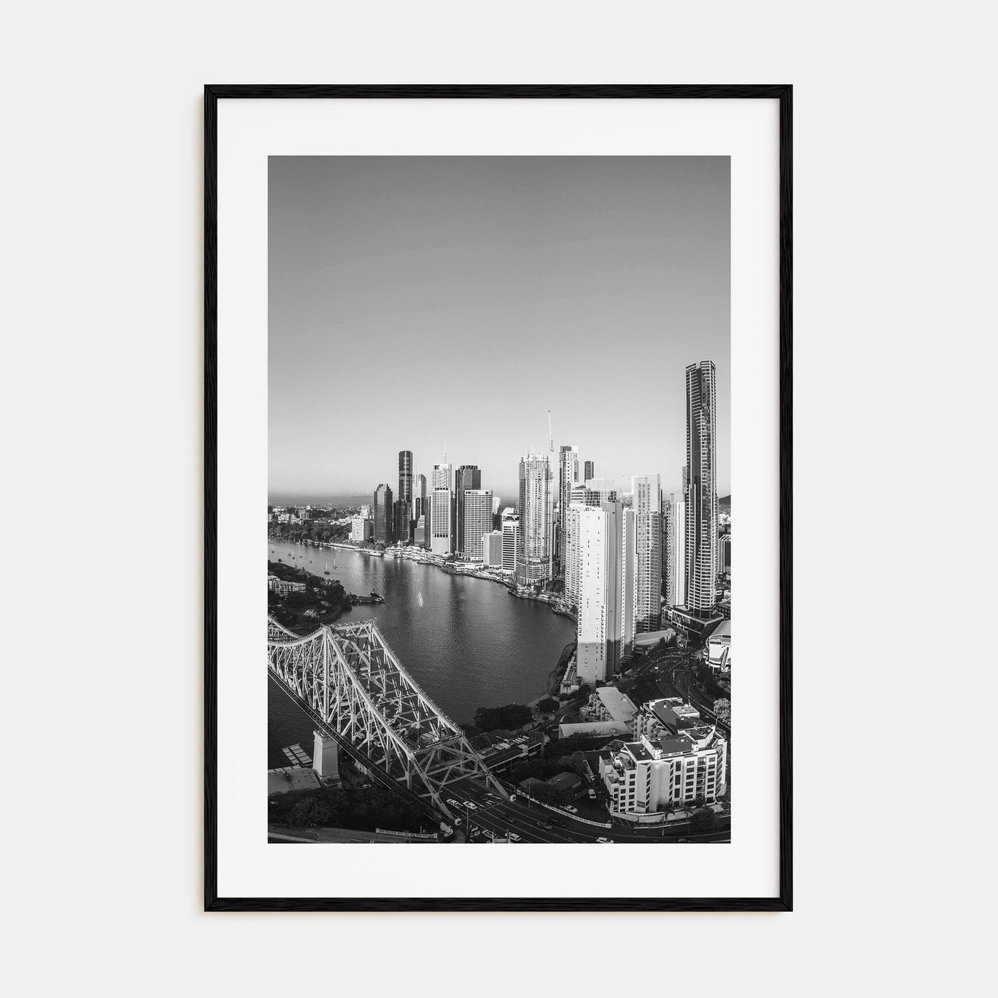 Brisbane Photo B&W No 1 Poster