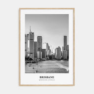 Brisbane Portrait B&W No 2 Poster