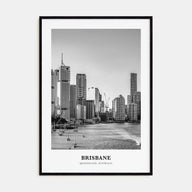 Brisbane Portrait B&W No 2 Poster