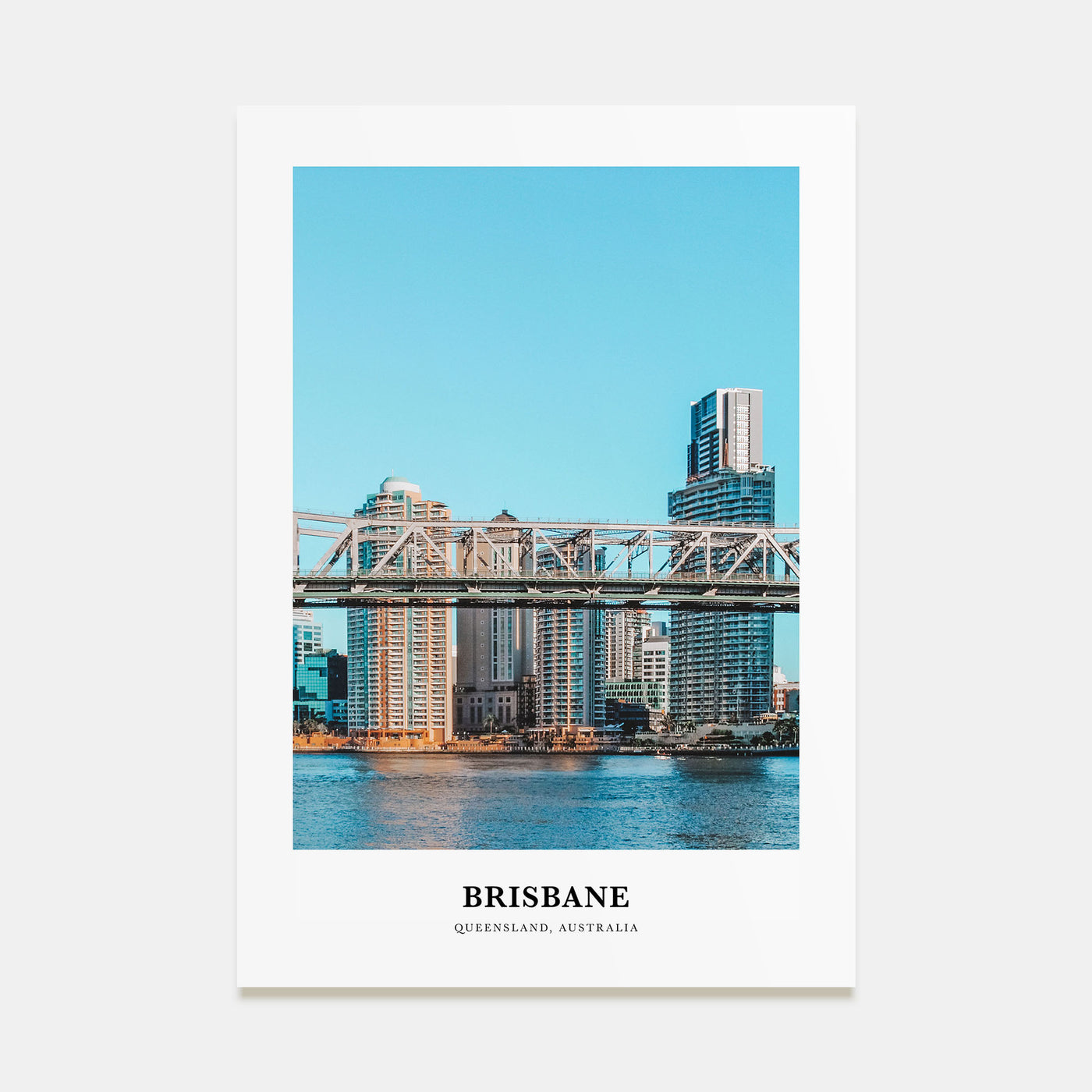 Brisbane Portrait Color Poster